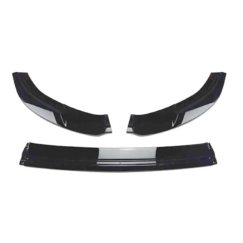 Suitable To Fit - Vw Golf 7 Gti Gloss Black Kersher Style 3-Piece Front Spoiler 1