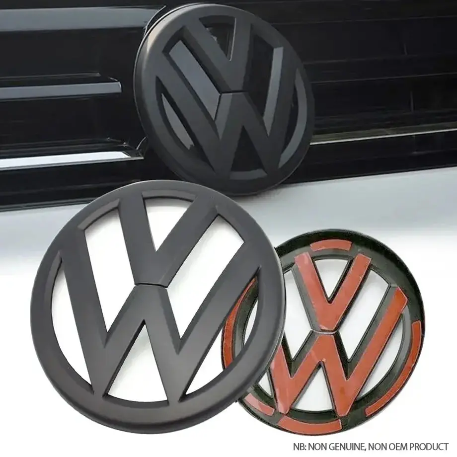 Suitable To Fit - Vw Golf 7 Gti Matte Black Stick On Emblem Badge (Pair) 1