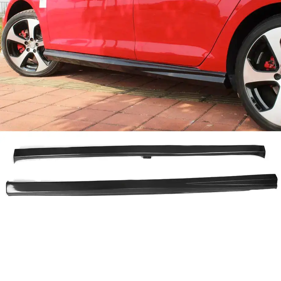 Suitable To Fit - Vw Golf 7 Gti Oem Style Gloss Black Side Skirts 1