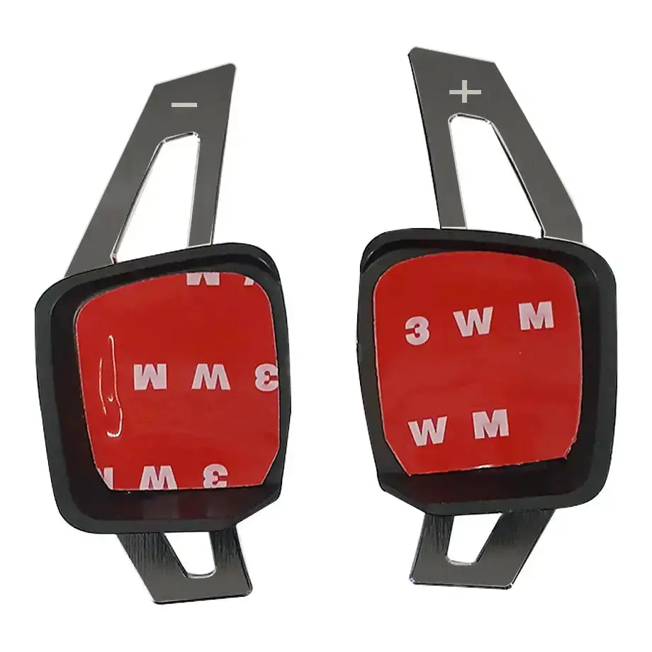 Suitable To Fit - Vw Golf 7 Tsi Brush Black Aluminium Paddle Shift Extensions 1