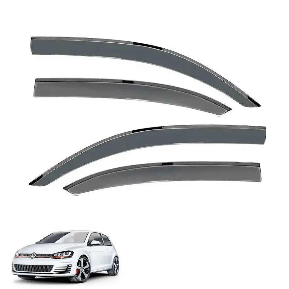 Suitable To Fit - Vw Golf 7 (12-On) Black Windshield (4-Piece) 1