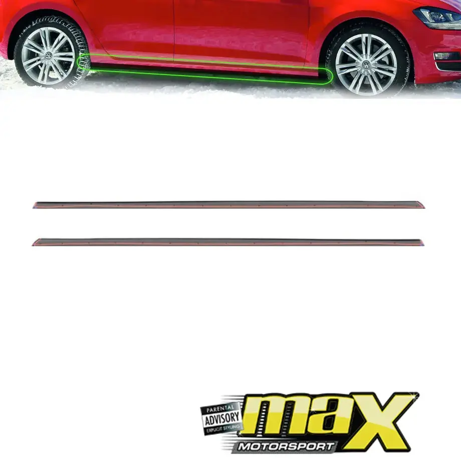Suitable To Fit - Vw Golf 7 (18-On) Plastic Side Skirt Extensions 1