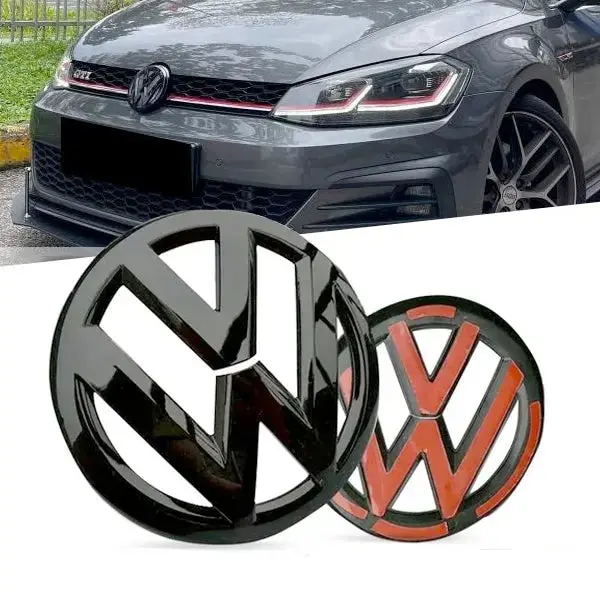 Suitable To Fit - Vw Golf 7.5 Gti Gloss Black Stick On Emblem Badge (Pair) 1