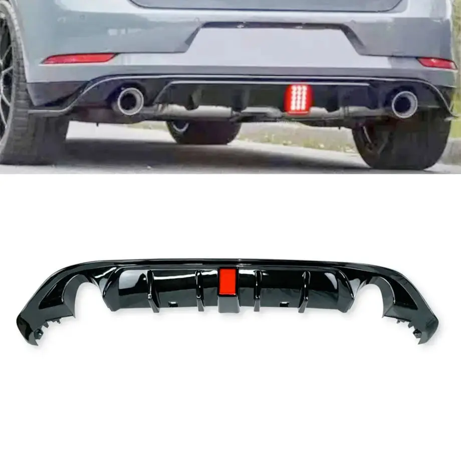 Suitable To Fit - Vw Golf 7.5 Gti Tcr F1 Style Gloss Black Diffuser 1