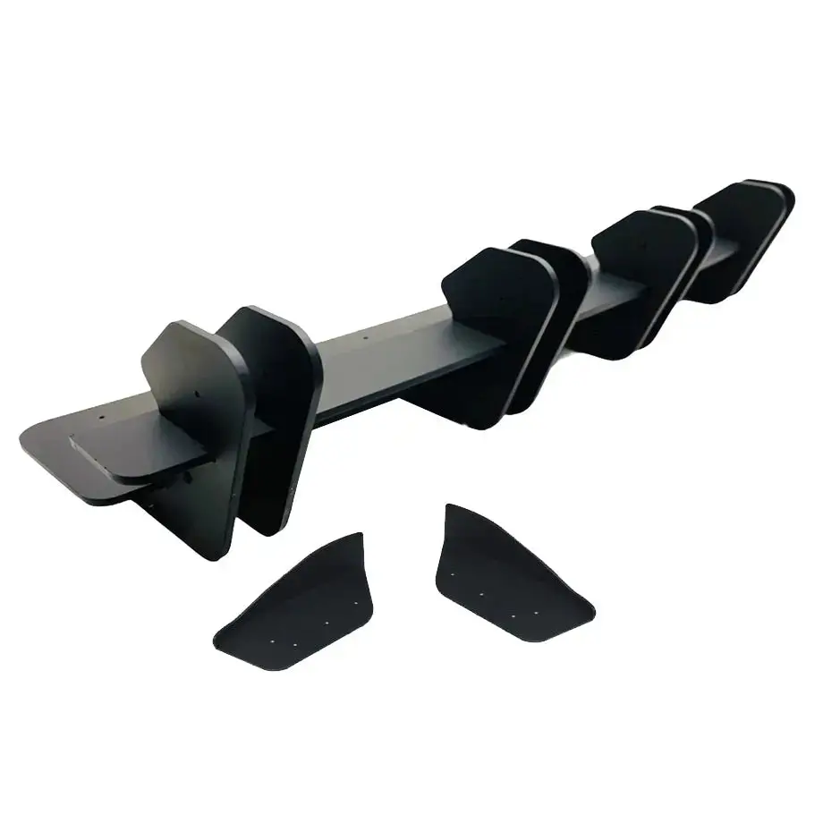 Suitable To Fit - Vw Golf 7.5R Matte Black Double Slat Maxton Style Diffuser 1