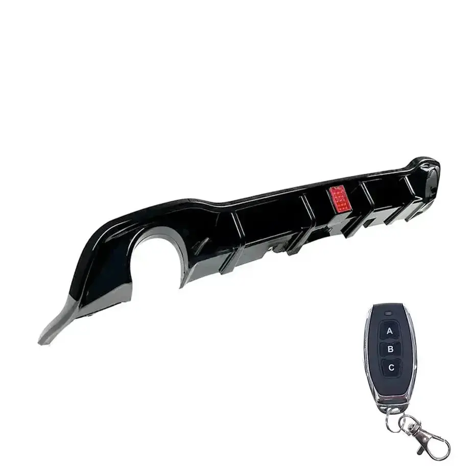 Suitable To Fit - Vw Golf 8 Gti F1 Style Gloss Black Diffuser With Remote 1