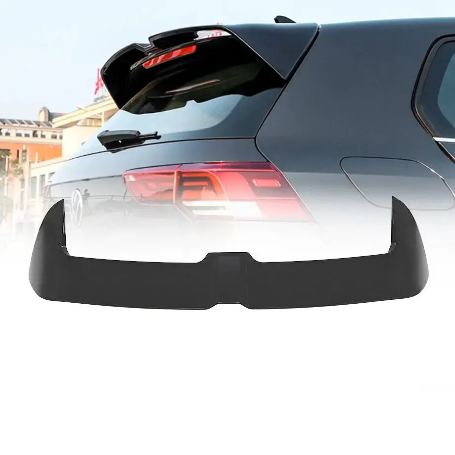 Suitable To Fit - Vw Golf 8 Gti (21-On) Oettinger Style Gloss Black Plastic Roof Spoiler 1