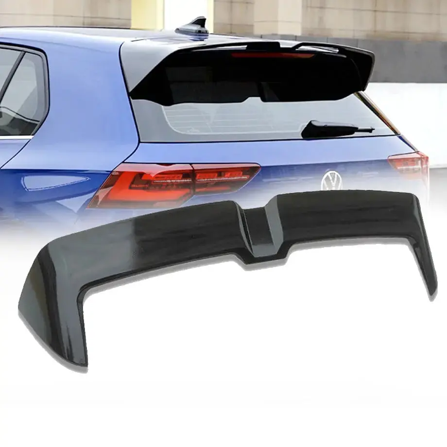 Suitable To Fit - Vw Golf 8 R-Line (21-On) Oettinger Style Gloss Black Plastic Roof Spoiler 1