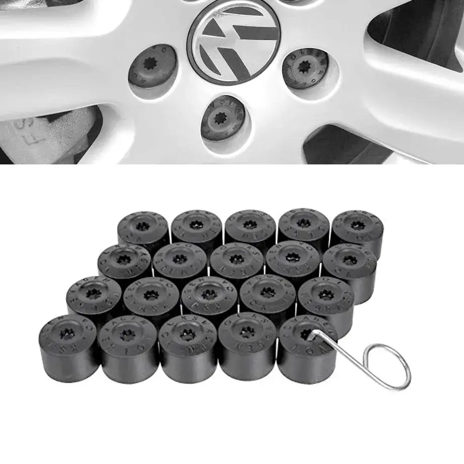Suitable To Fit - Vw Plastic Anti Theft - Wheel Nut Caps - 20 Piece 1
