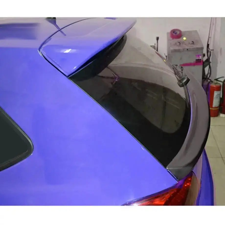 Suitable To Fit - Vw Polo 6 Gloss Black Rear Middle Wing Spoiler 2