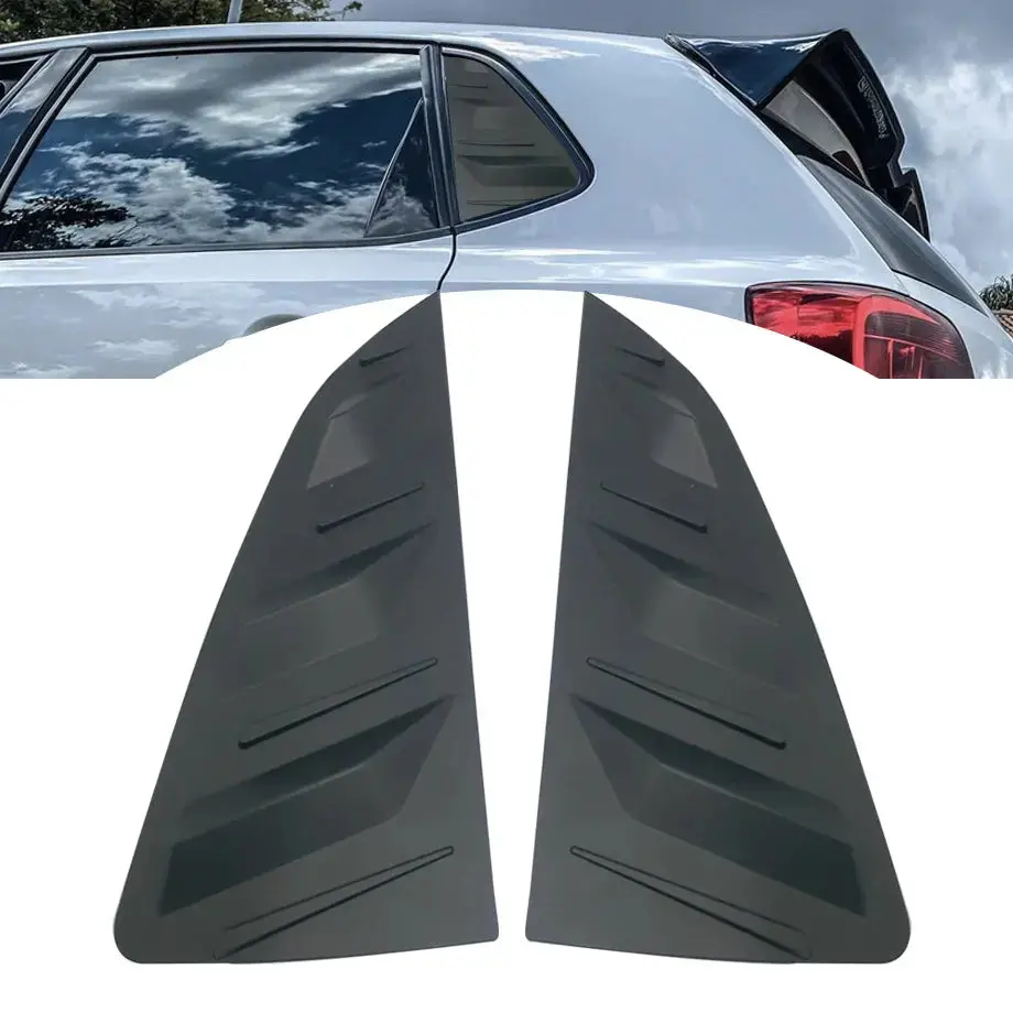 Suitable To Fit - Vw Polo 6 Matte Black Plastic Side Window Louver 1