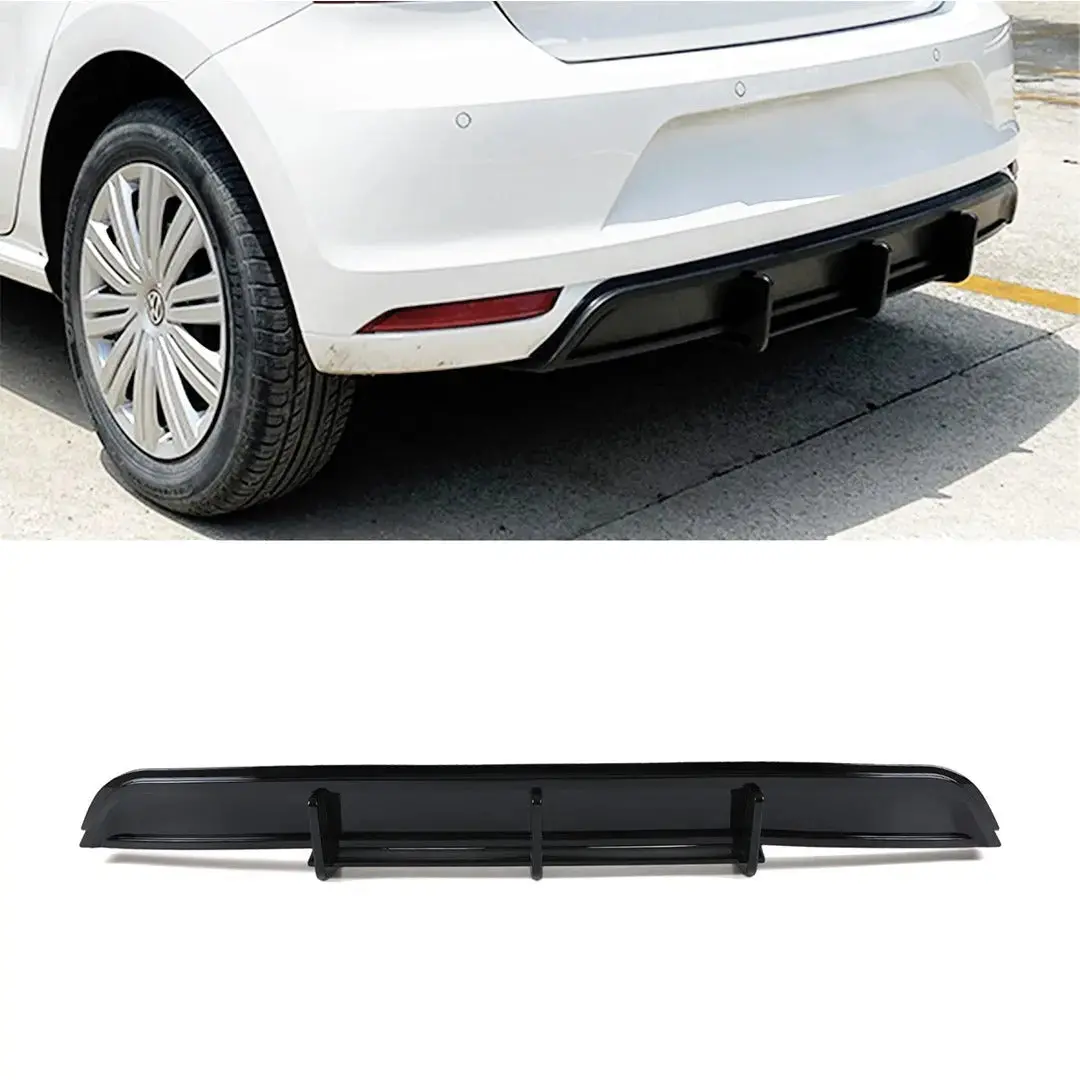 Suitable To Fit - Vw Polo 6 Tsi To Gti Style Gloss Black Diffuser 1