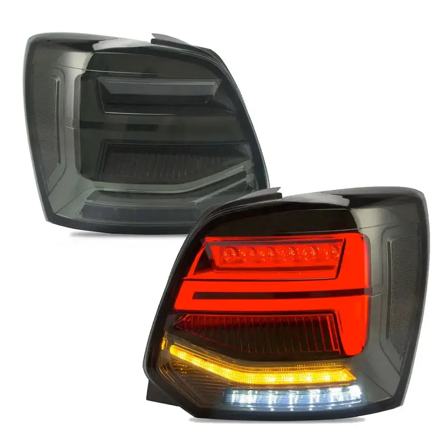 Suitable To Fit - Vw Polo 6R Smoked Black Led Sequential Taillight 1