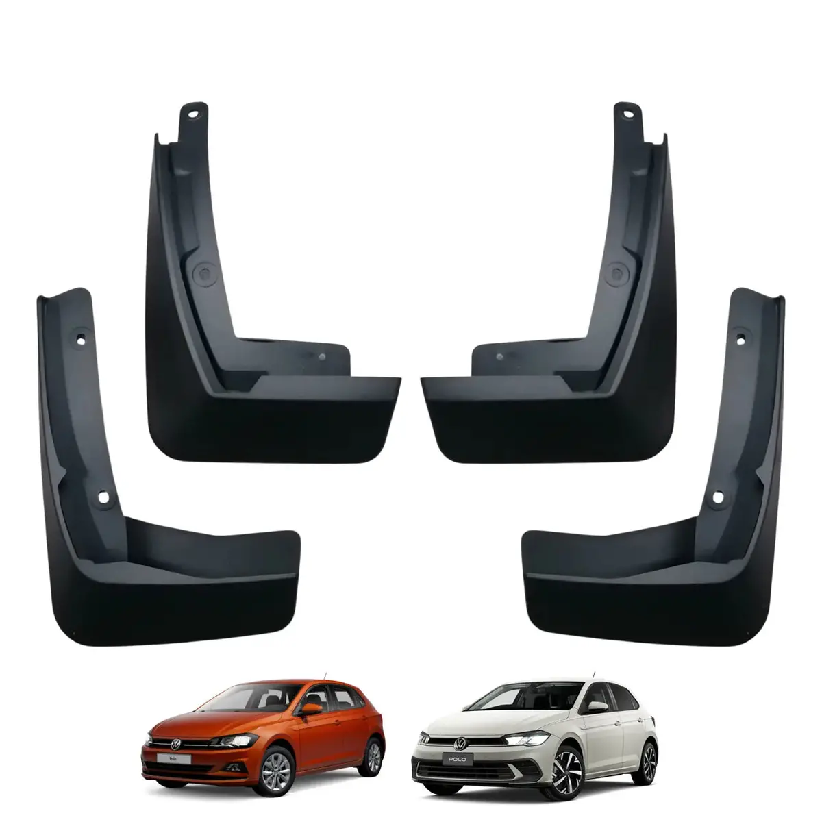 Suitable To Fit - Vw Polo 8 Aw / 9 Tsi (18-On) Short Plastic Mud Flap (4Pc) 1