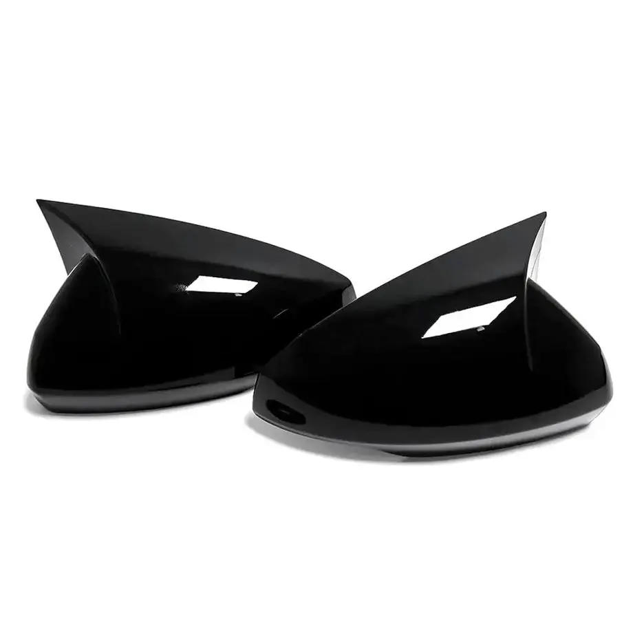 Suitable To Fit - Vw Polo 8 Aw (18-22) Gloss Black Wing Style Stick-On Mirror Covers 1