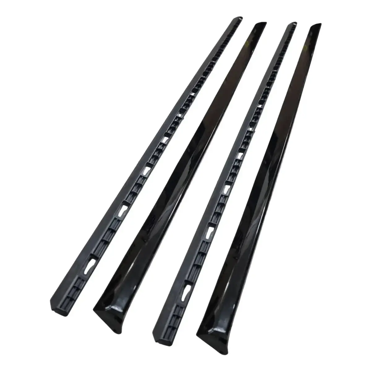 Suitable To Fit - Vw Polo 8 Aw (18-On) Oem Style Gloss Black Side Skirts (4-Piece) 1