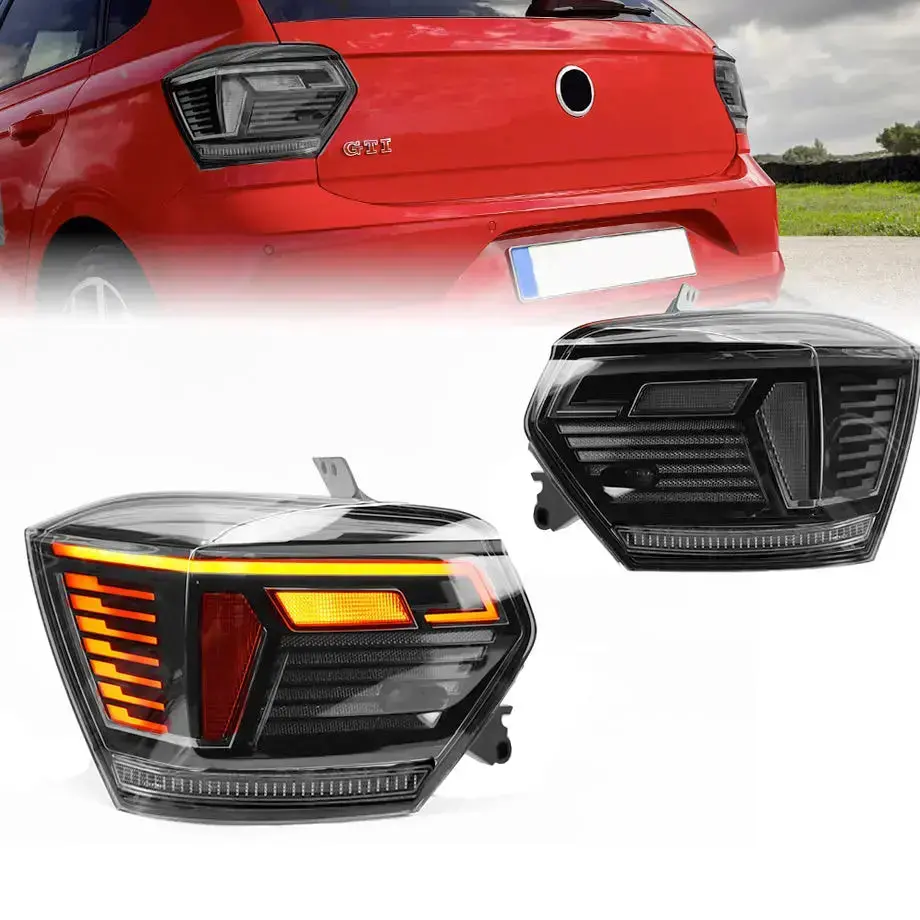Suitable To Fit - Vw Polo 8Aw (18-21) Smoked Black Led Sequential Taillight 1