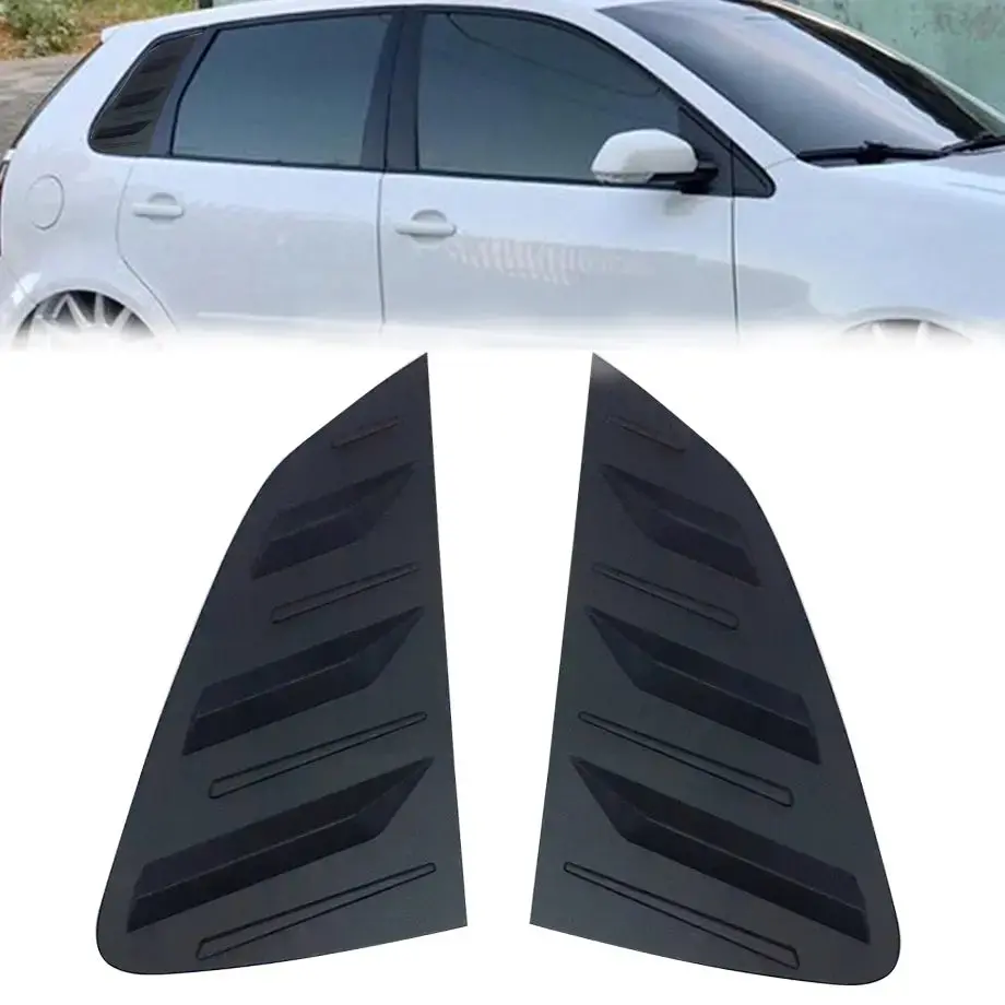 Suitable To Fit - Vw Polo 9N3 / Vivo Matte Black Plastic Side Window Louver 1