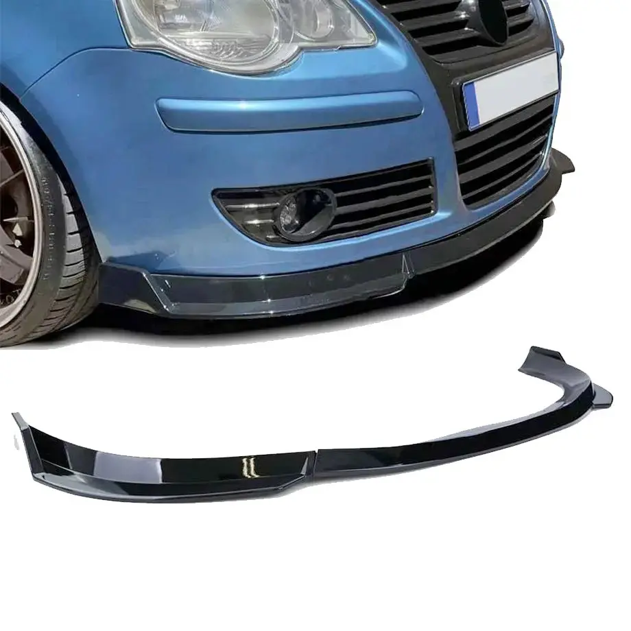 Suitable To Fit - Vw Polo 9N3 (05-09) Gloss Black 3-Piece Front Spoiler 1