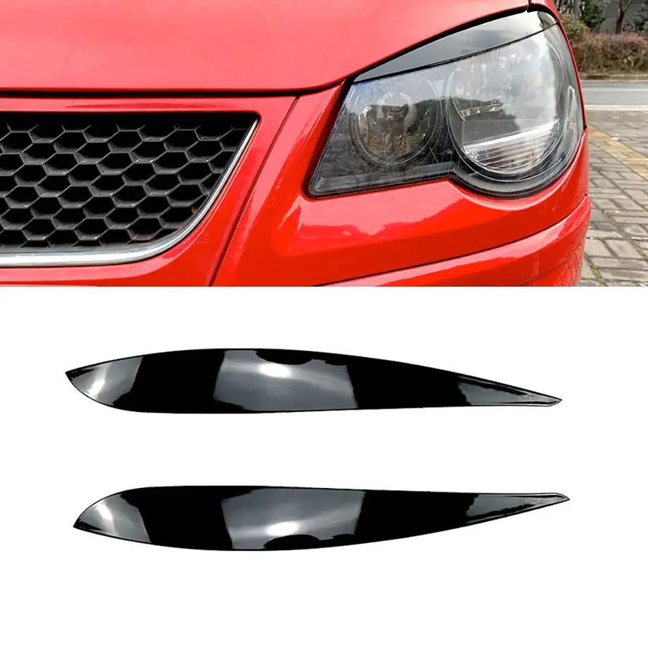 Suitable To Fit - Vw Polo 9N3 / Vivo (05-18) Gloss Black Plastic Eyelids 1
