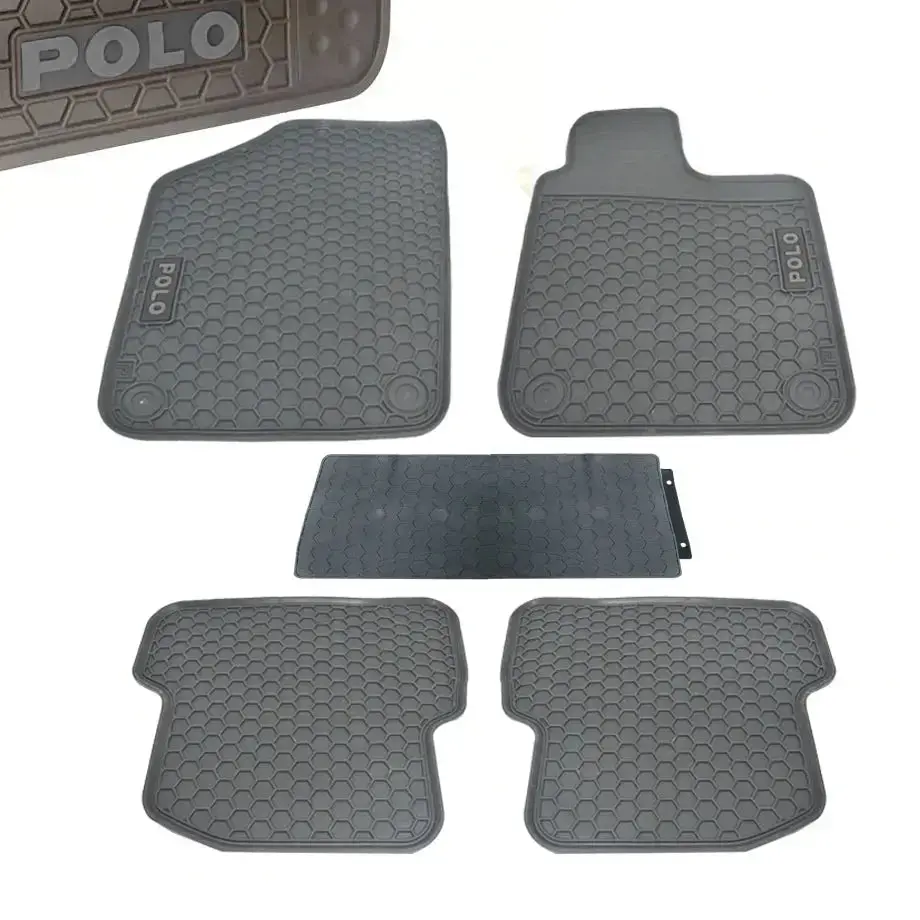Suitable To Fit - Vw Polo Custom Rubber Car Mats (5-Piece) 1