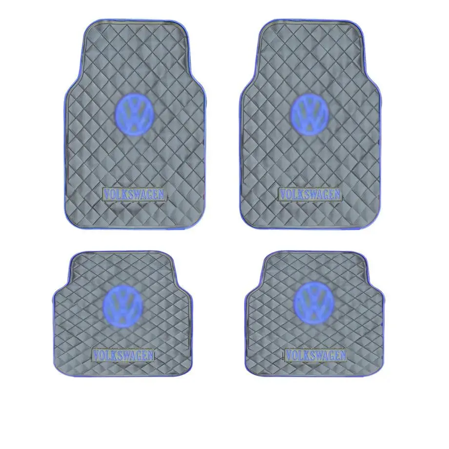 Suitable To Fit - Vw 4-Piece Rubber Car Mats (Blue) 1