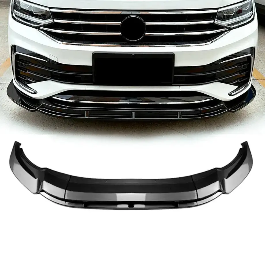 Suitable To Fit - Vw Tiguan R / R-Line (21-On) Gloss Black 3-Piece Front Spoiler 1