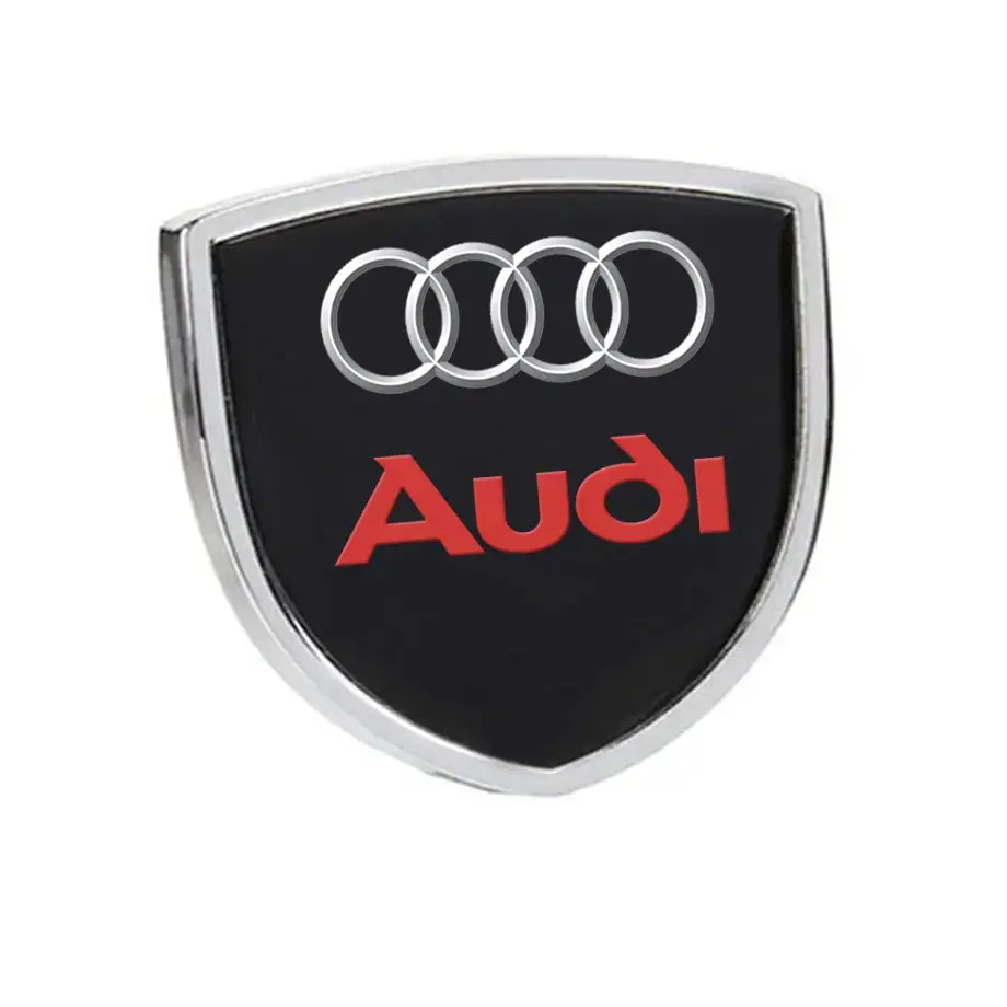 Suitable To Fit - Audi Emblem Shield Badge (Black) 1