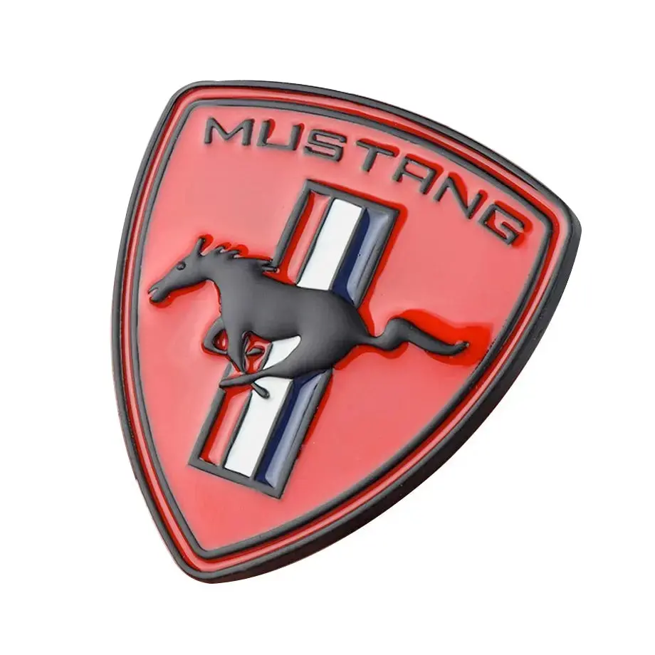 Suitable To Fit - Mustang Emblem Shield Badge (Red) 1