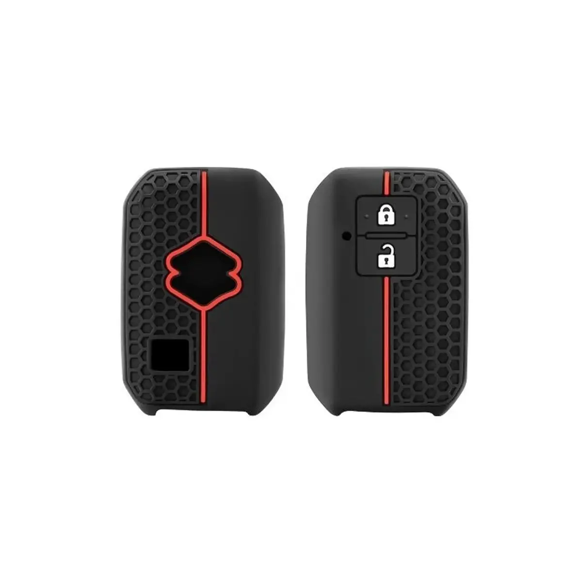 Suzuki 2-Button Keyless Soft Shell Silicone Key Case Cover 1