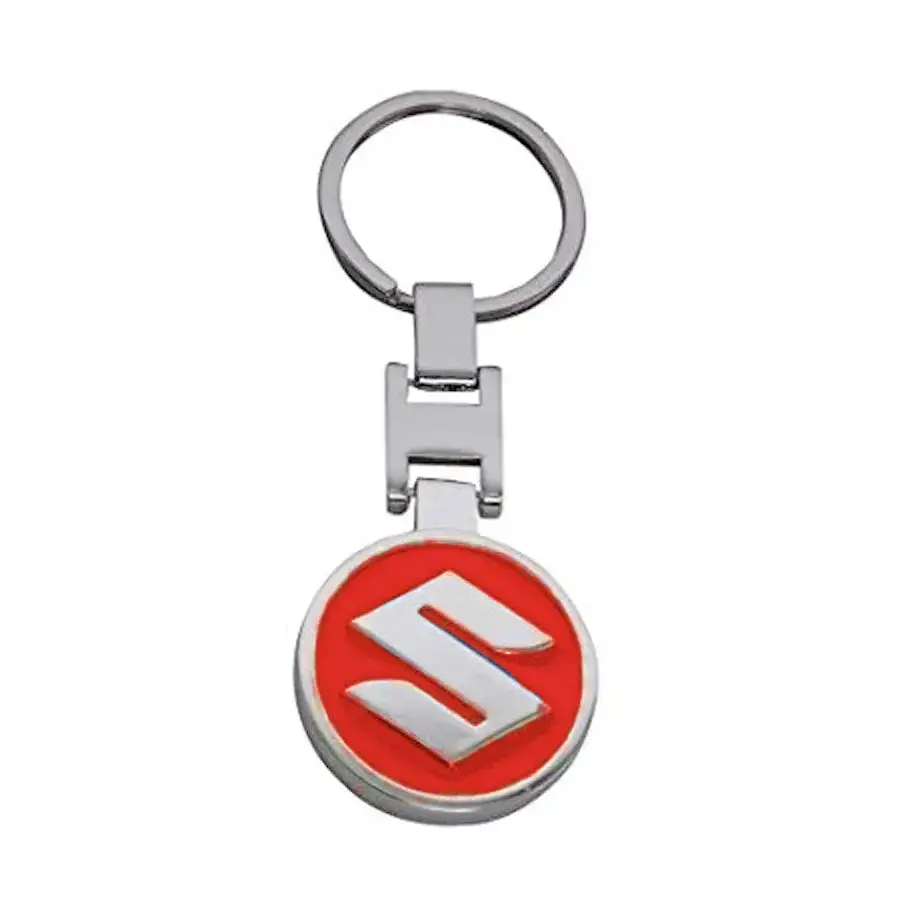 Suzuki Branded Chrome Key Ring (Red) 1