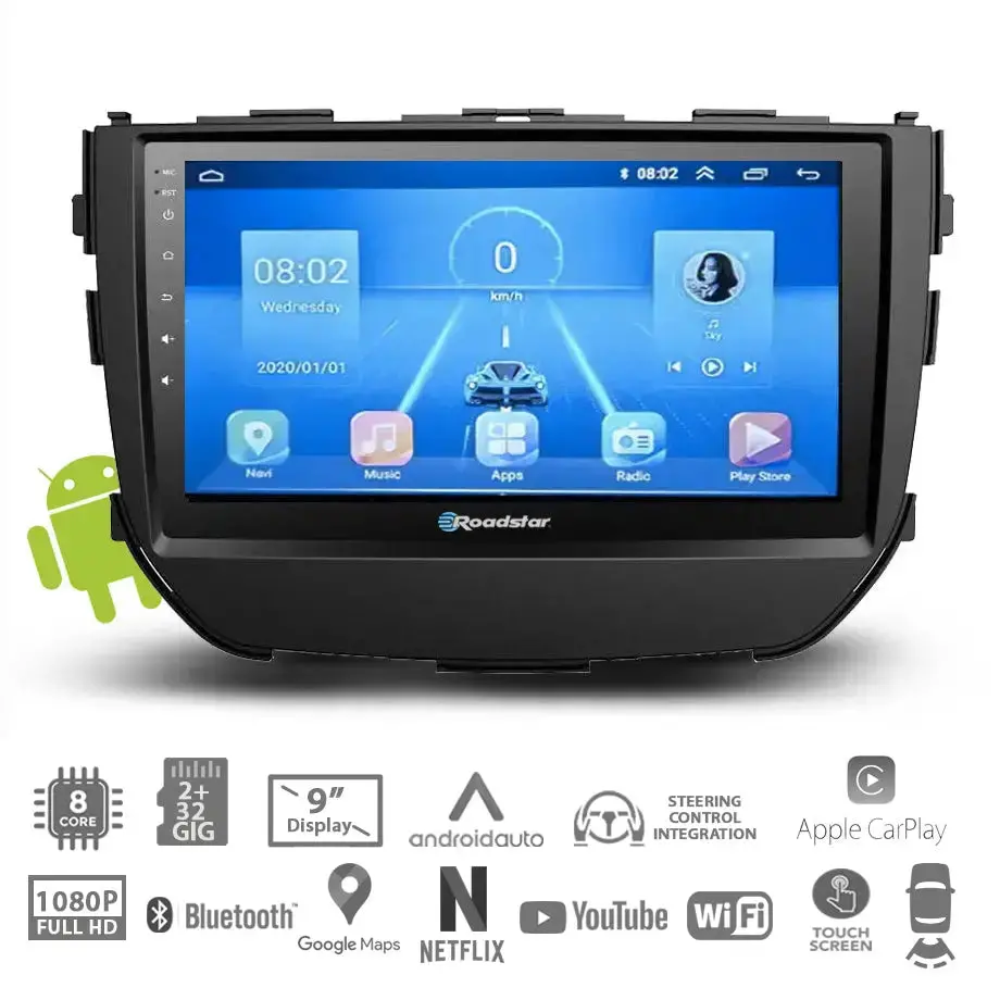 Suzuki Breeza (16-On) - 9 Inch Roadstar Android Entertainment & Gps System 1