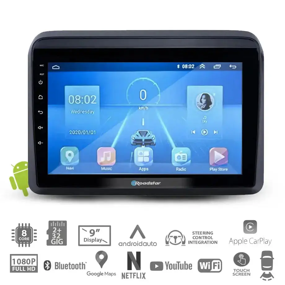 Suzuki Ertiga (18-On) - 9 Inch Roadstar Android Entertainment & Gps System 1