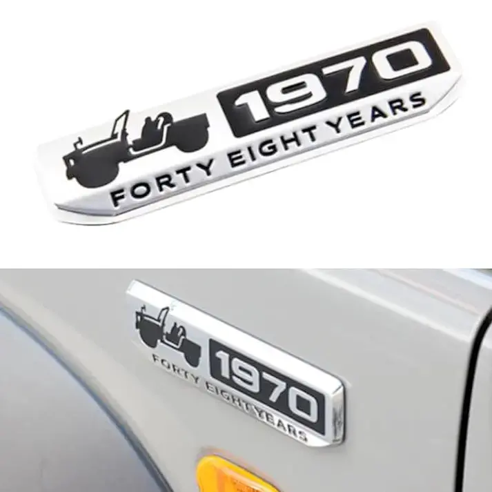 Suzuki Jimny 1970 Anniversary Metal Emblem Badge 1