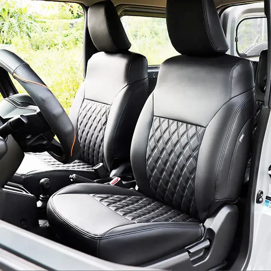Suzuki Jimny Diamond Pattern Pvc Seat Covers (11-Piece) 1