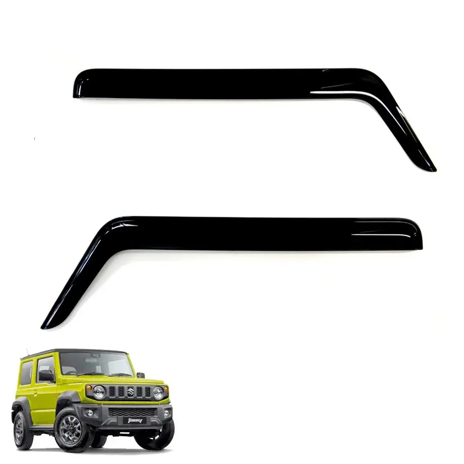 Suzuki Jimny (18-On) Gloss Black Windshield (2-Piece) 1