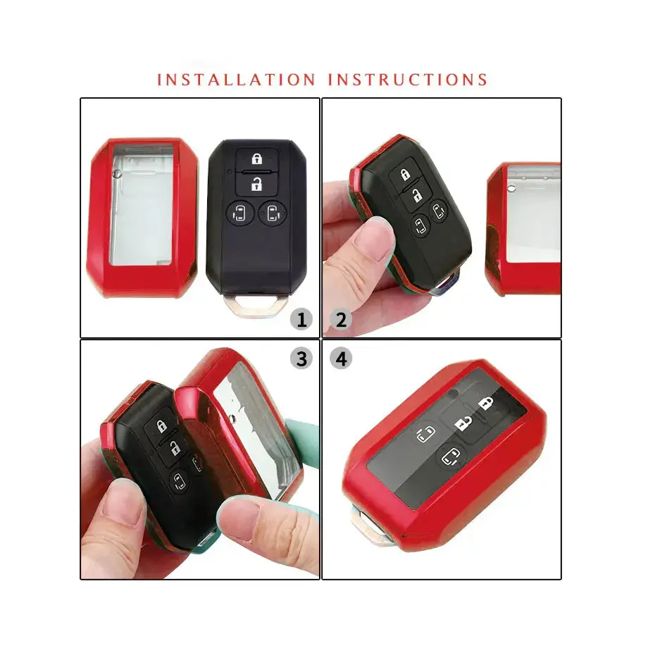 Suzuki Jimny Soft Shell Key Case Cover - Red 2