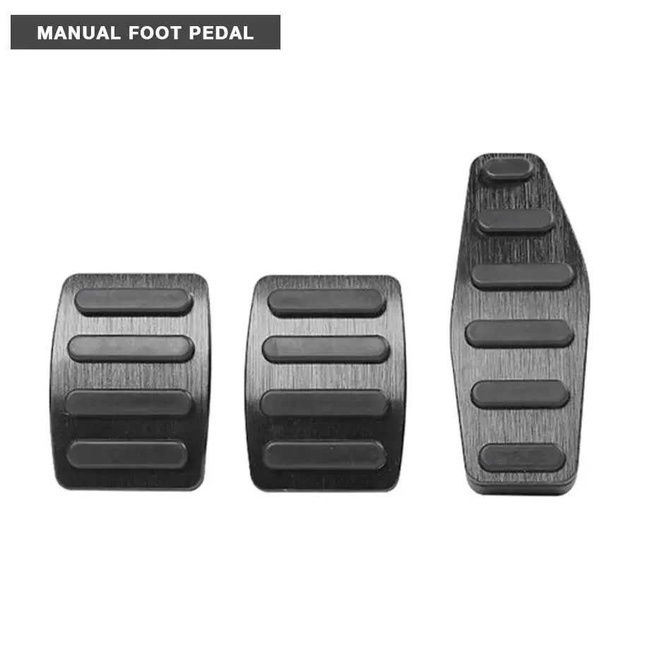 Suzuki Jimny (18-On) Brushed Aluminium Foot Pedals - Manual 1