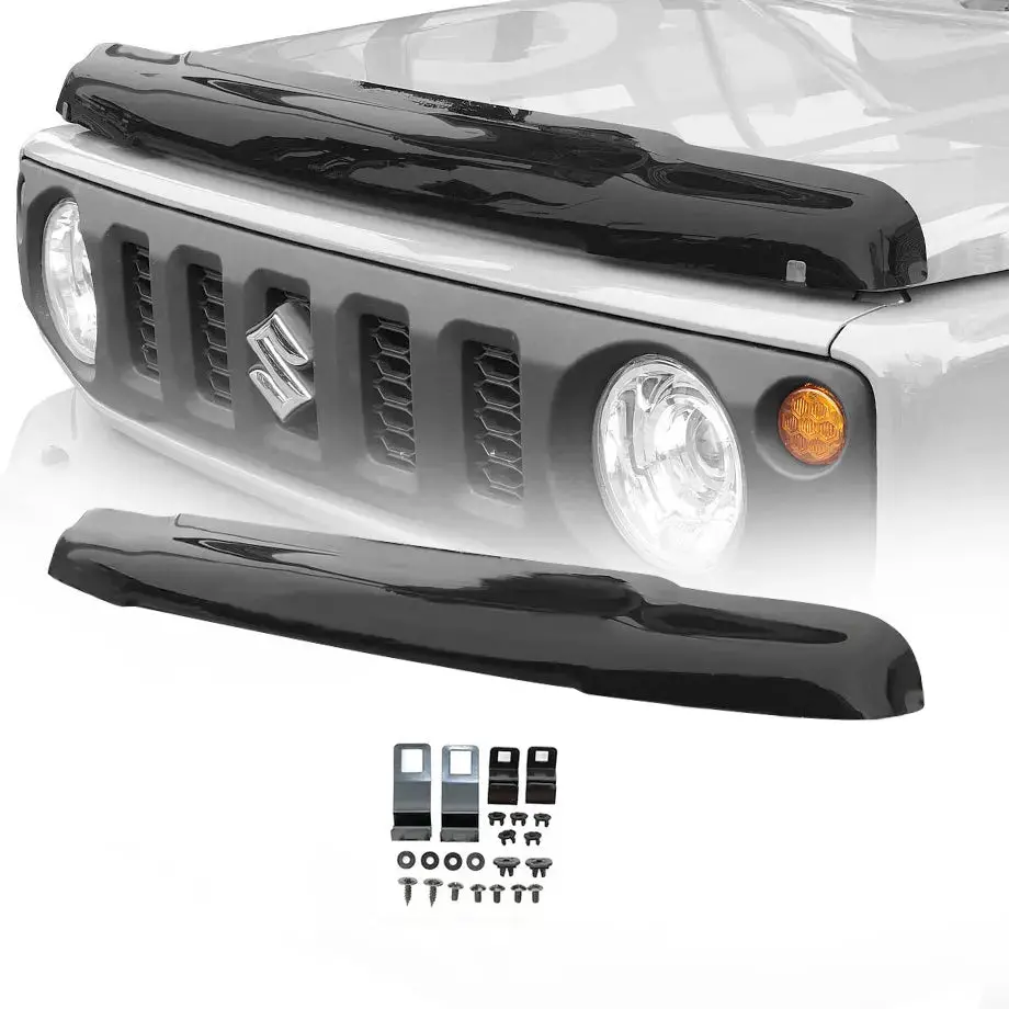Suzuki Jimny (18-On) Gloss Black Broad Bonnet Guard 1