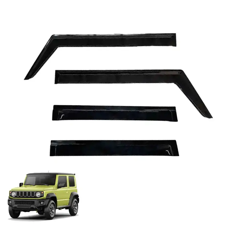 Suzuki Jimny (18-On) Gloss Black Windshield (4-Piece) 1