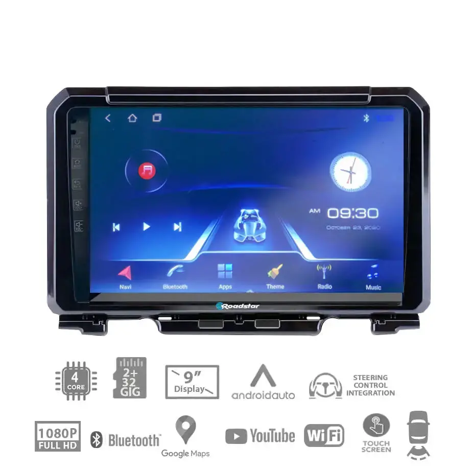 Suzuki Jimny (19-On) - 9 Inch Roadstar Android Entertainment & Gps System 1
