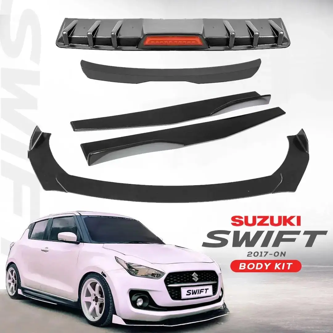 Suzuki Swift (17-On) 7-Piece Gloss Black Body Kit 1