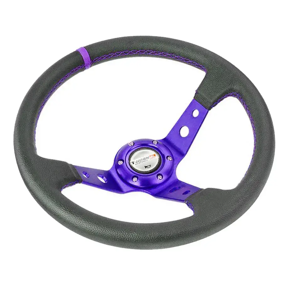 Sports Steering Wheel - Drift Style (Blue) 1