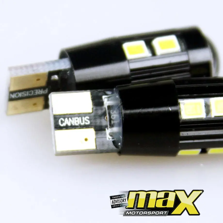 T10 10 Smd Parklight Bulbs With Cancellers 1