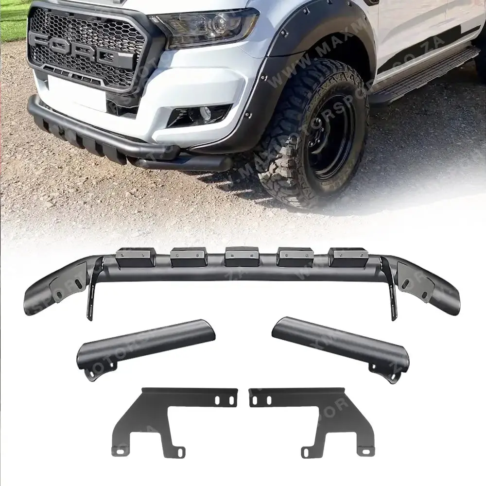 Suitable To Fit - Ranger T6 / T7 / T8 (12-21) Matte Black Lower Nudge Bar 1