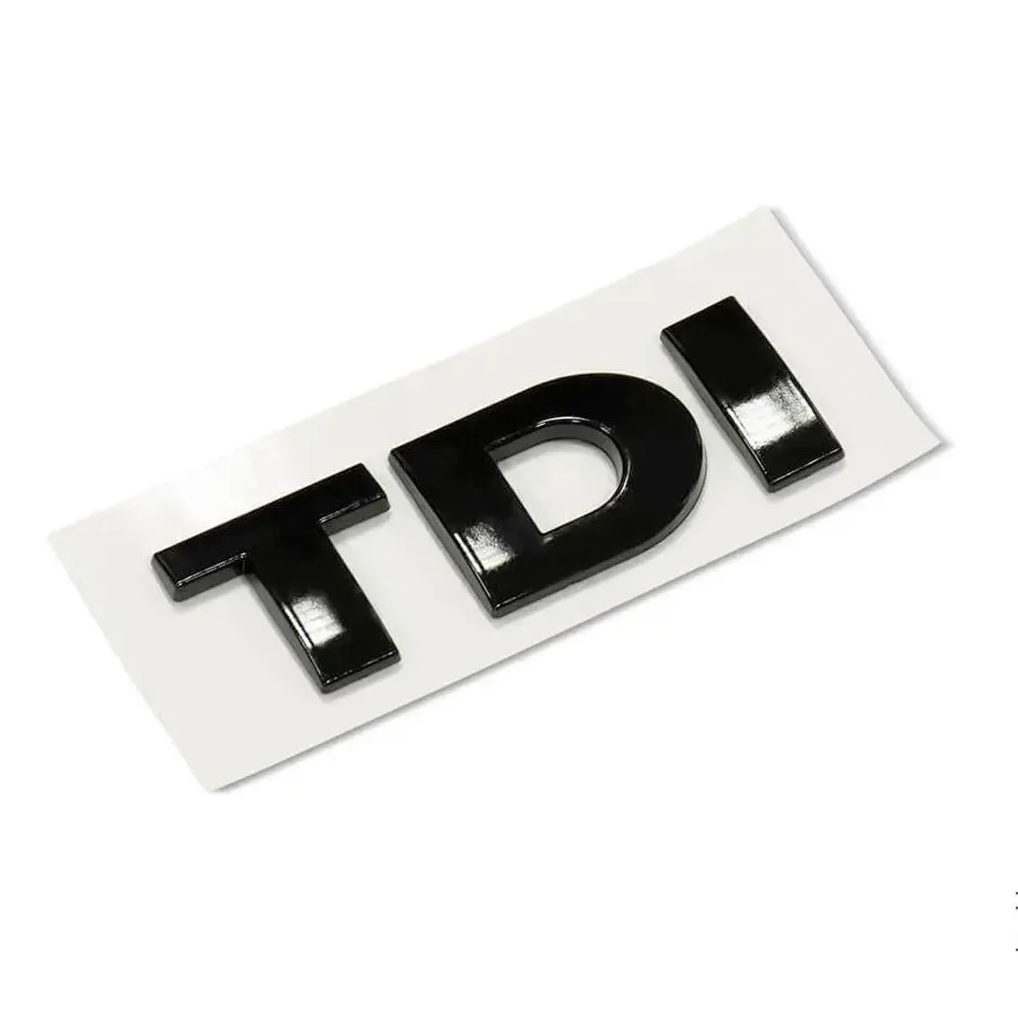 Suitable To Fit - Tdi Black Lettering Badge 1