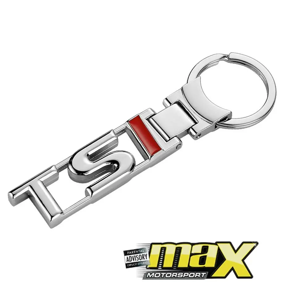 Tsi Chrome Metal Key Ring 1
