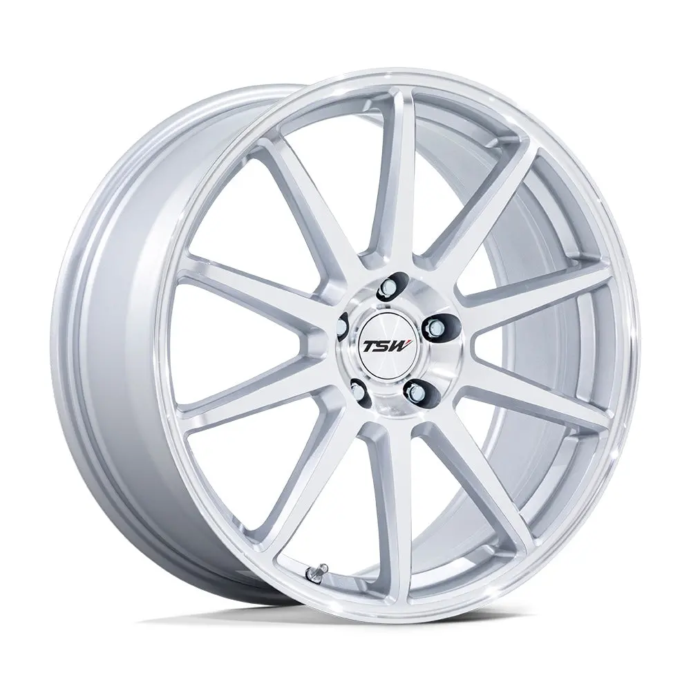 19" Tsw Canard Gloss Silver W/Machined Face Wheel 1