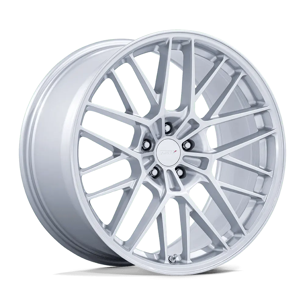 19" Tsw Daytona Gloss Silver Wheel 1