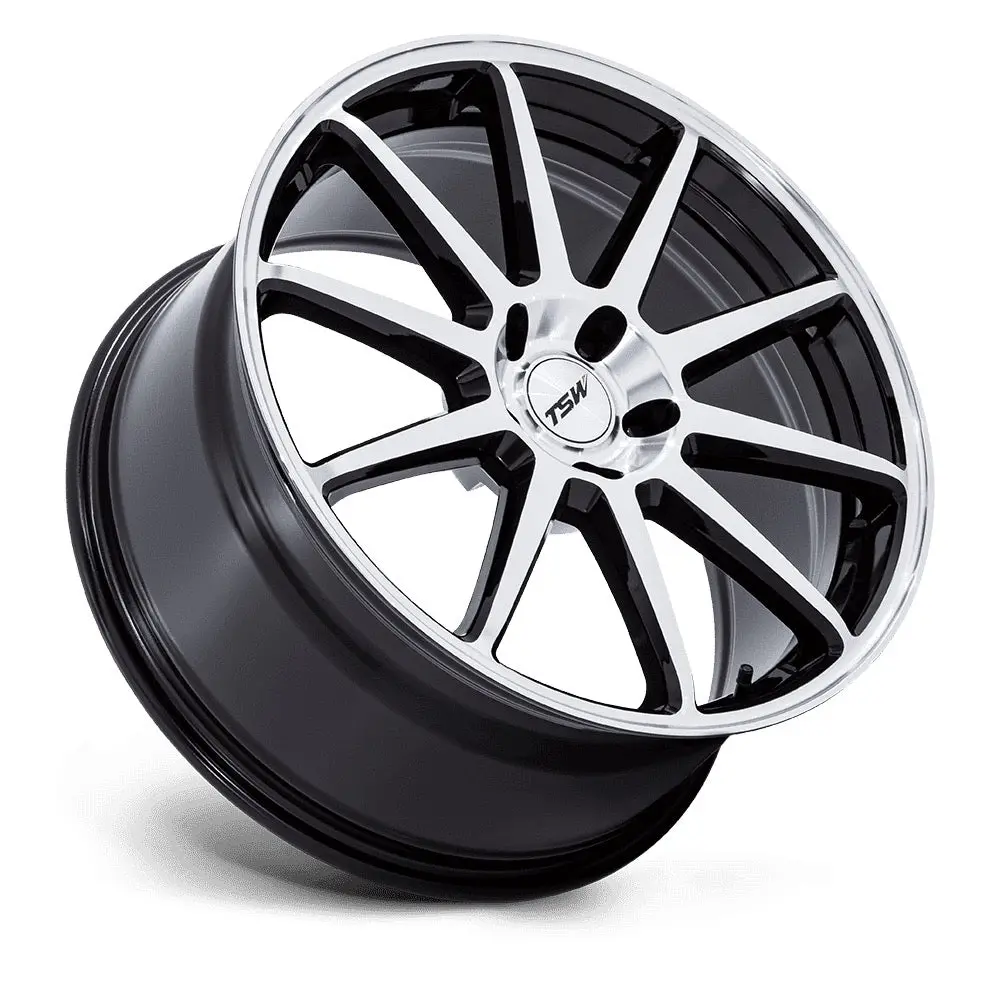 20" Tsw Canard Gloss Black W/Machined Face Wheel 2